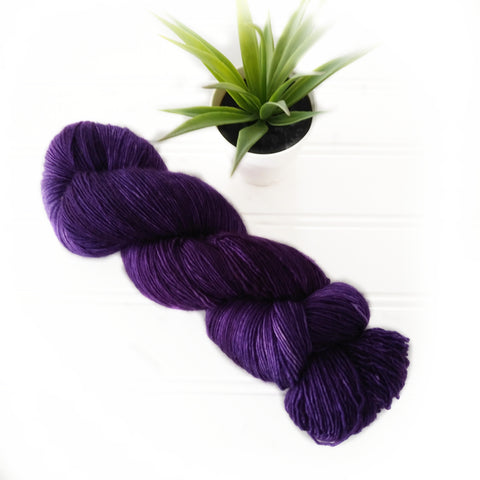 Single Ply Sock/Fingering Weight - Royal purple Dark