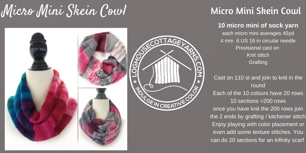 Micro Mini skein Cowl