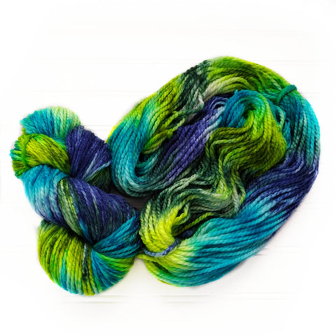 Cozy Chunky hand dyed Yarn - Northern Light