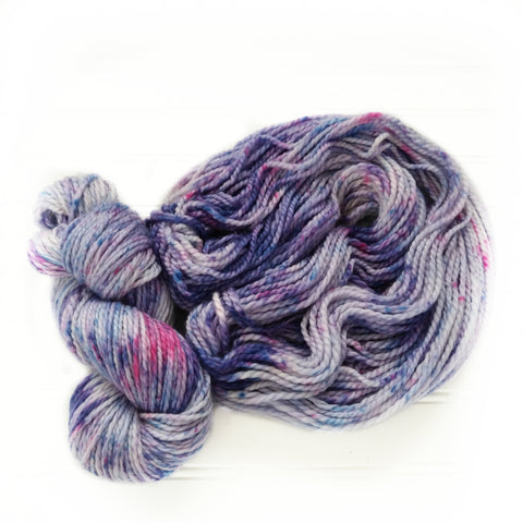 Cozy Chunky hand dyed Yarn - Blueberry Swirl