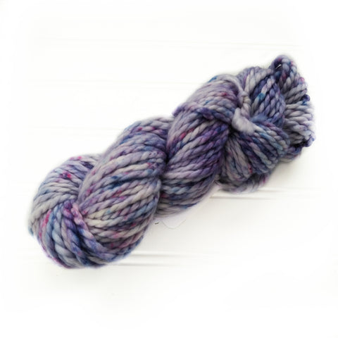 North Woods Bulky Hand dyed yarn - Blueberry Swirl