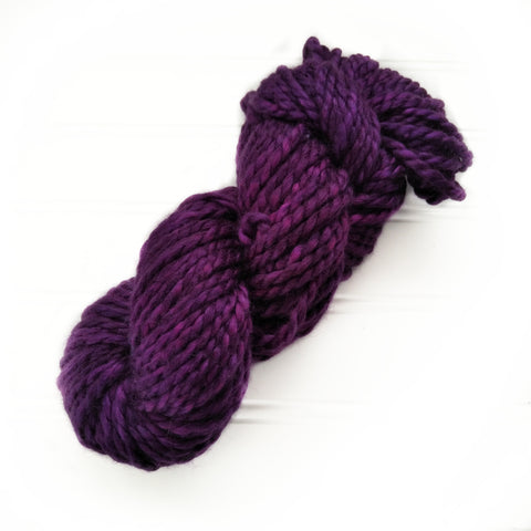 North Woods Bulky Hand dyed yarn - Rich Purple